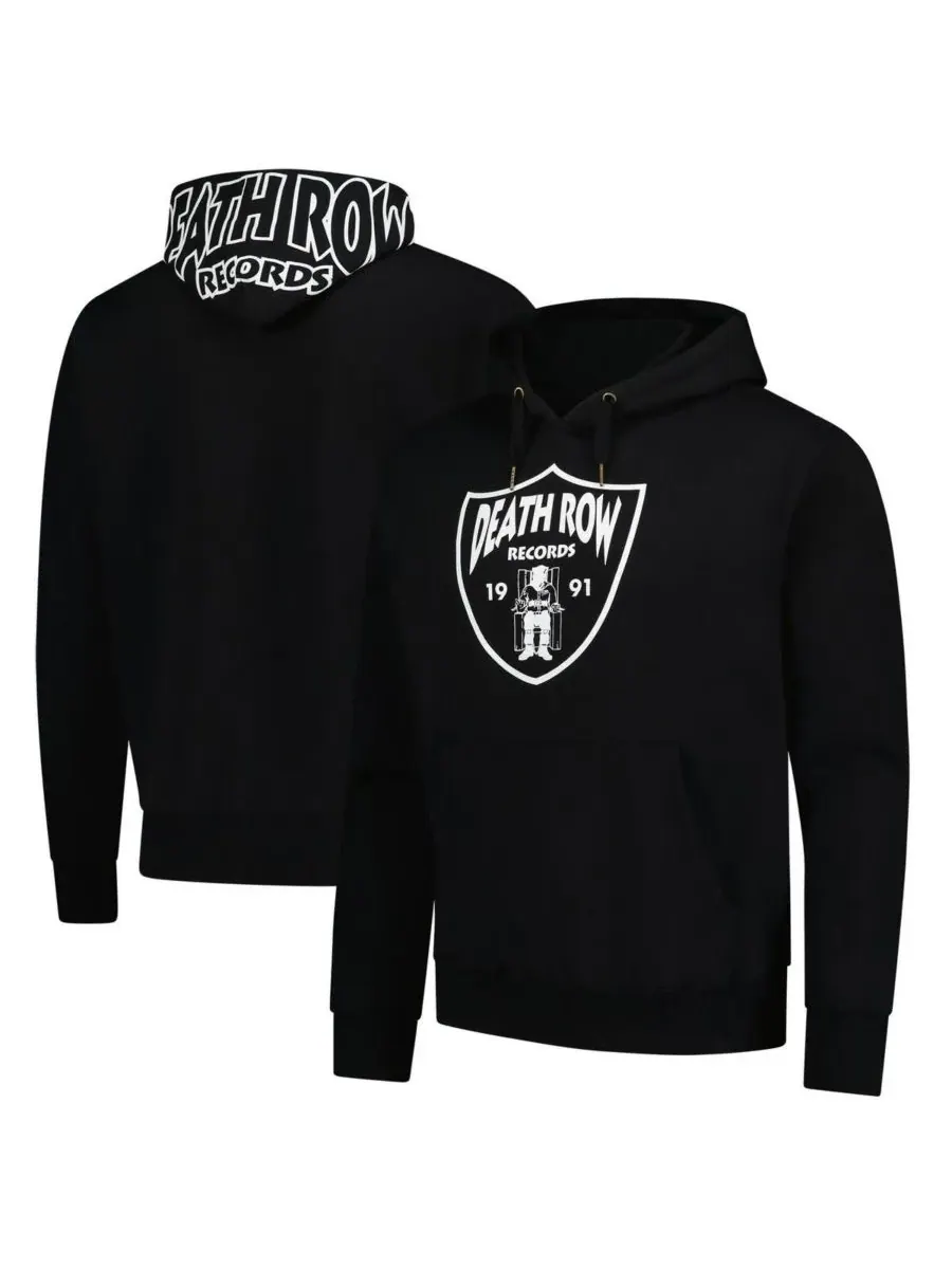 Lids Мужская черная толстовка с капюшоном Death Row Records