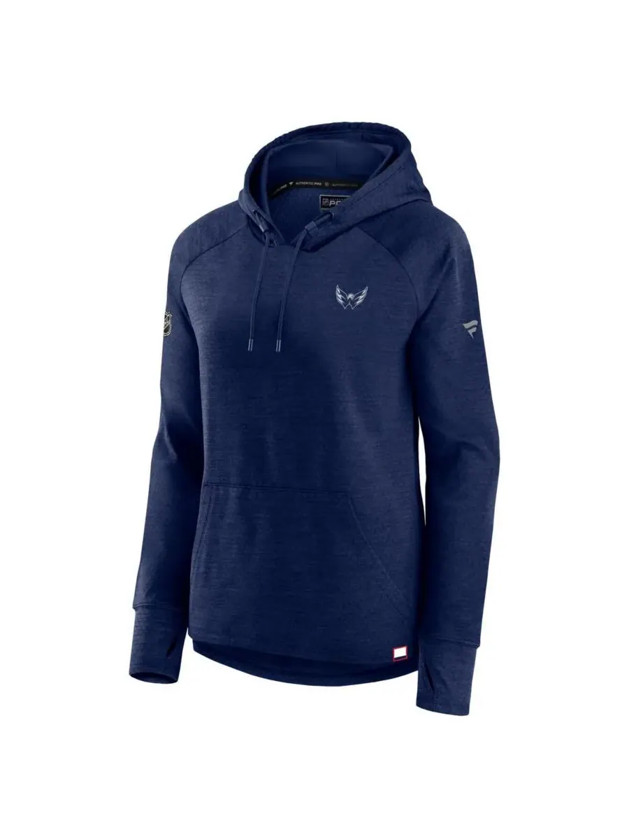 Fanatics Женская толстовка с капюшоном Washington Capitals Authentic Pro Pullover Hoodie — изображение 3 из 3, темно-синий