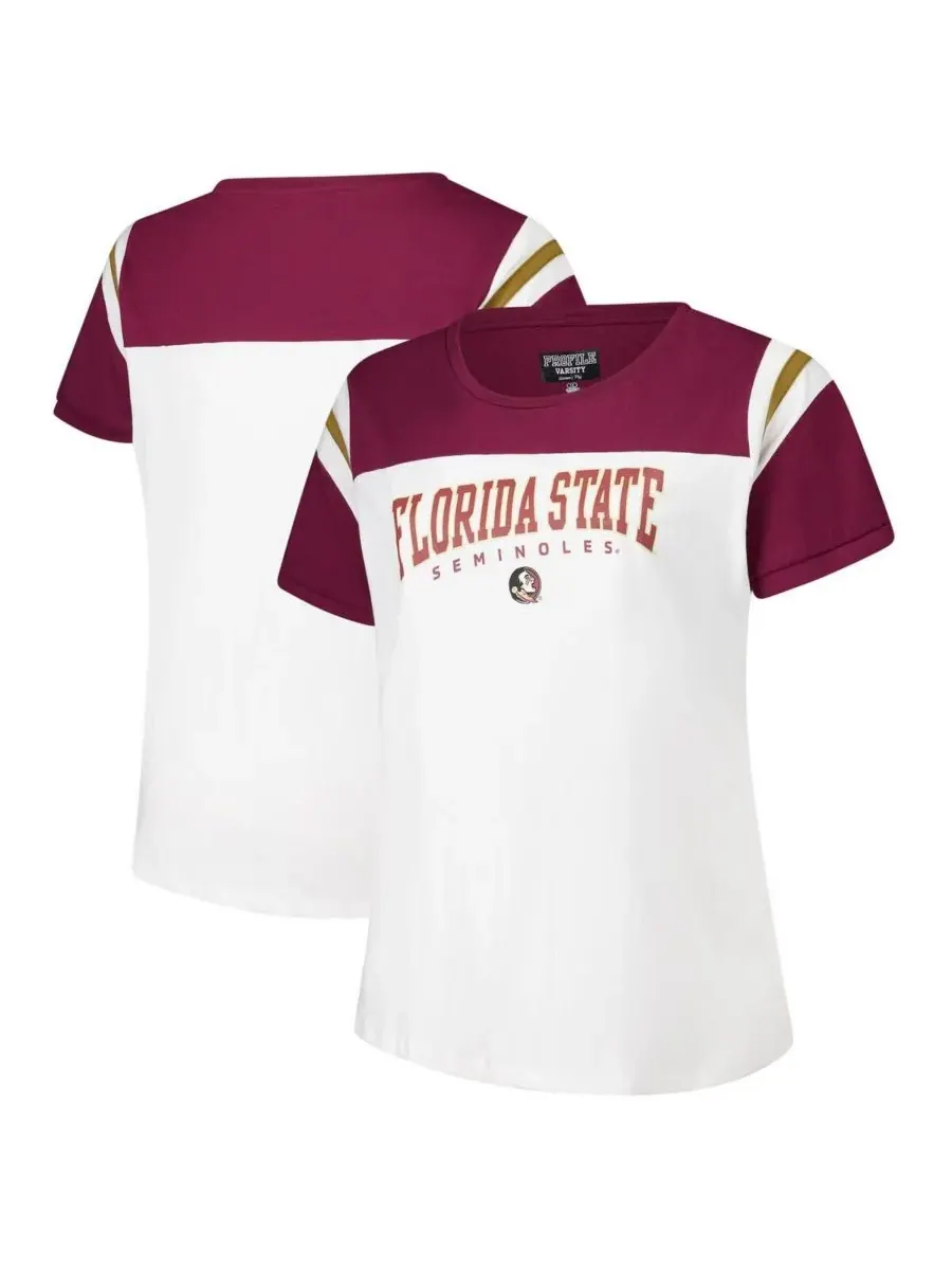 Fanatics Женская белая футболка Florida State Seminoles больших размеров с символикой команды — изображение 1 из 3, белый