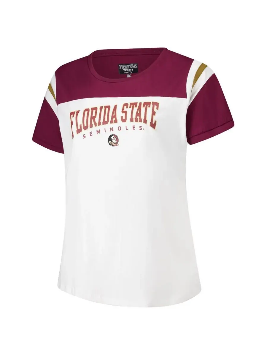 Fanatics Женская белая футболка Florida State Seminoles больших размеров с символикой команды — изображение 3 из 3, белый
