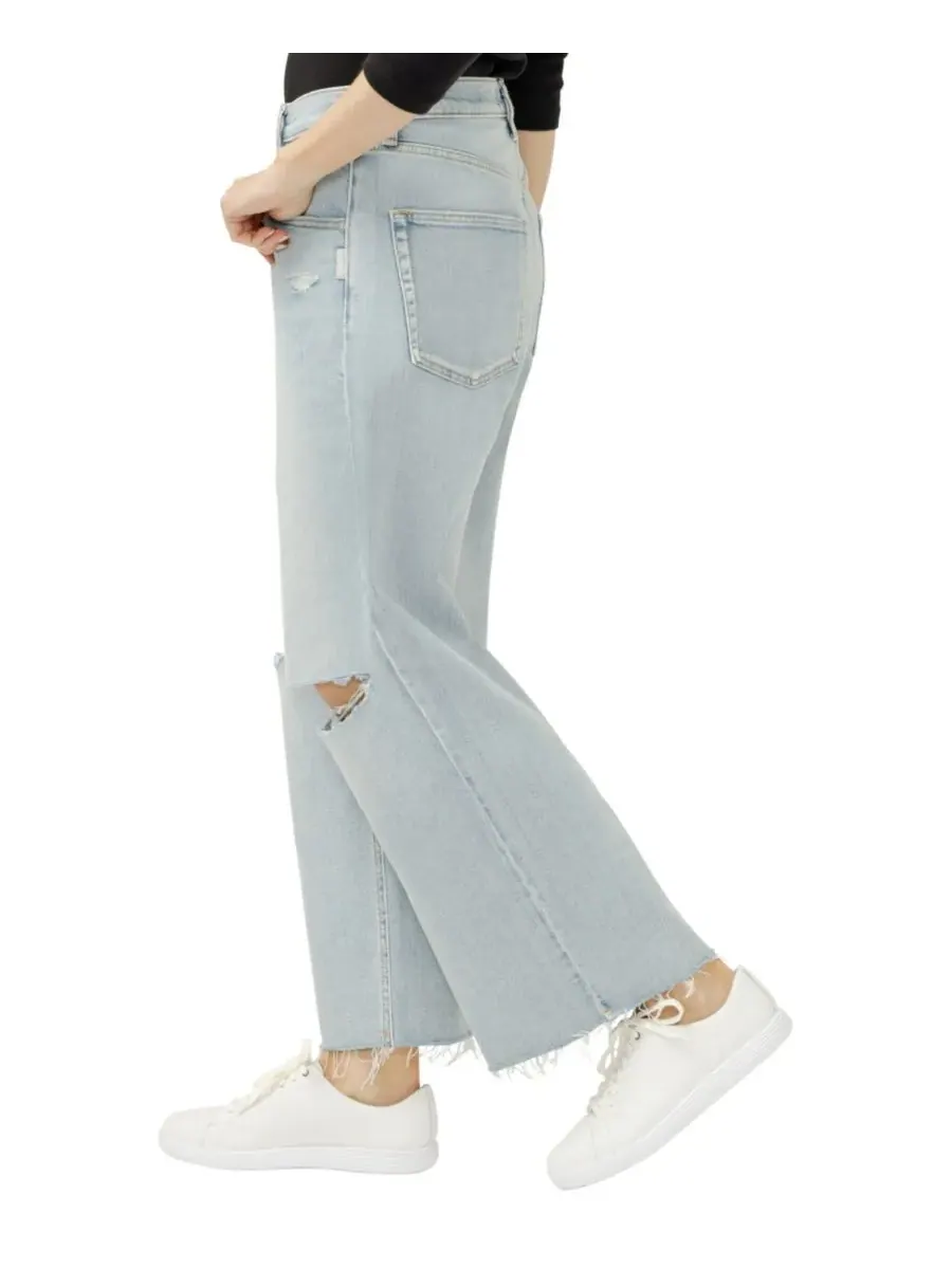 Женские укороченные джинсы Be Easy с высокой посадкой и широкими штанинами Silver Jeans Co., Malaga — изображение 3 из 6