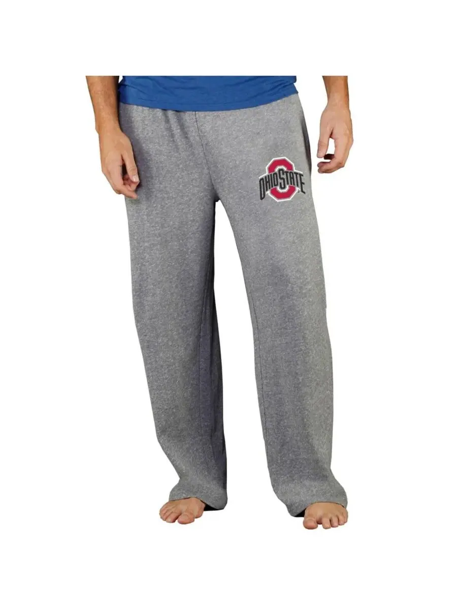 Concepts Sport Мужские серые брюки из махровой ткани с символикой команды Ohio State Buckeyes — изображение 1 из 1, серый