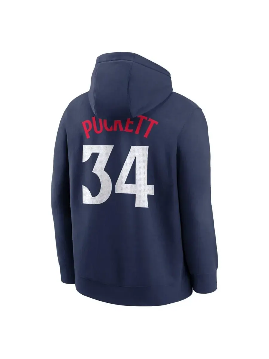 Nike Мужская толстовка Kirby Puckett Navy Minnesota Twins с именем и номером игрока клуба — изображение 3 из 3, темно-синий