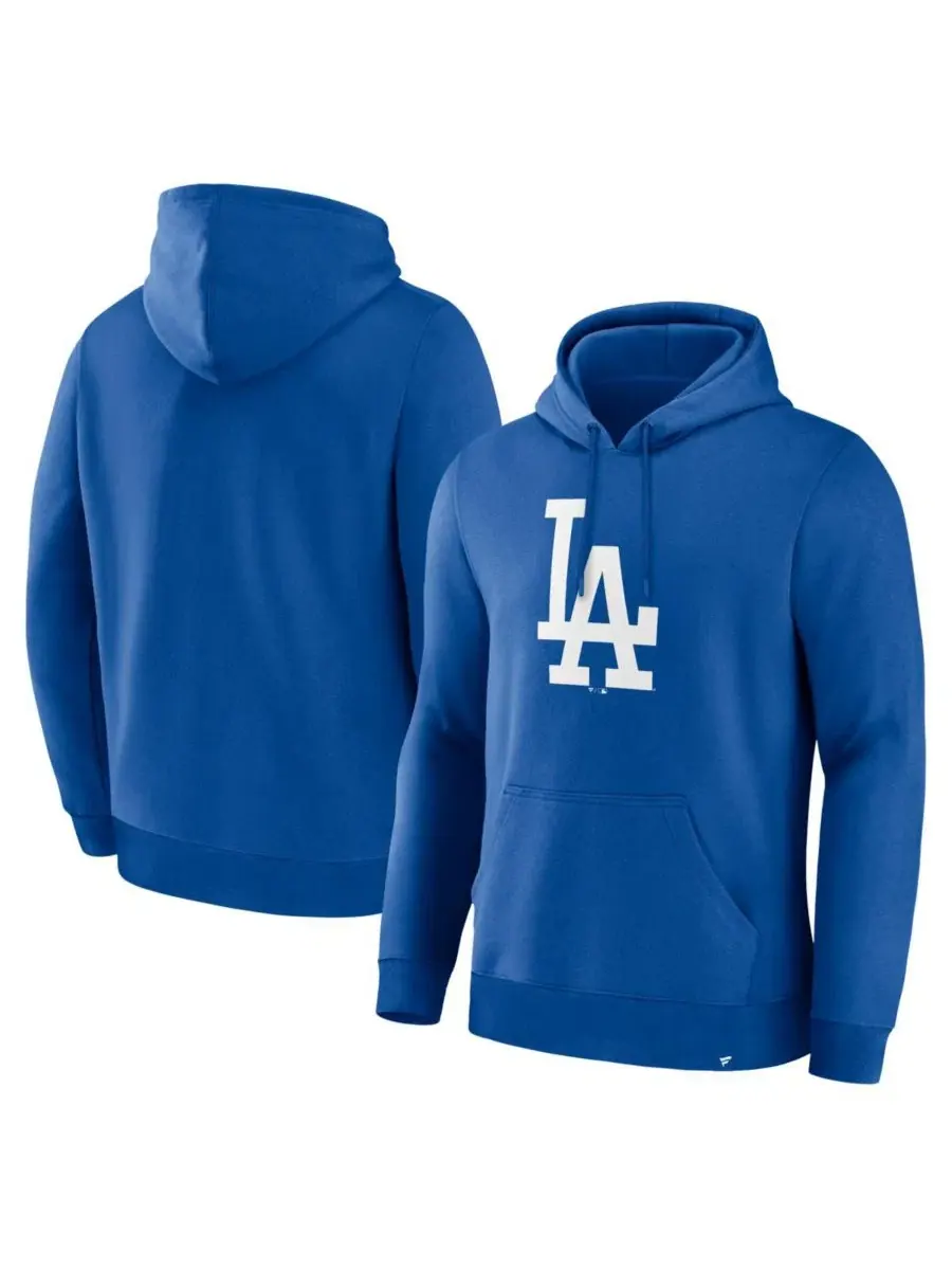 Мужская толстовка Royal Los Angeles Dodgers с основным логотипом Legacy Fanatics — изображение 1 из 3, королевский