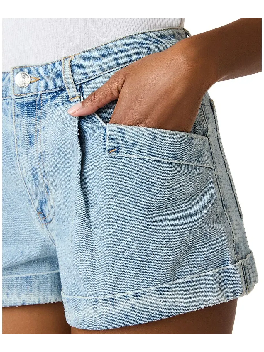 Женские шорты с высокой посадкой Steve Madden, Santa Monica Wash — изображение 4 из 5