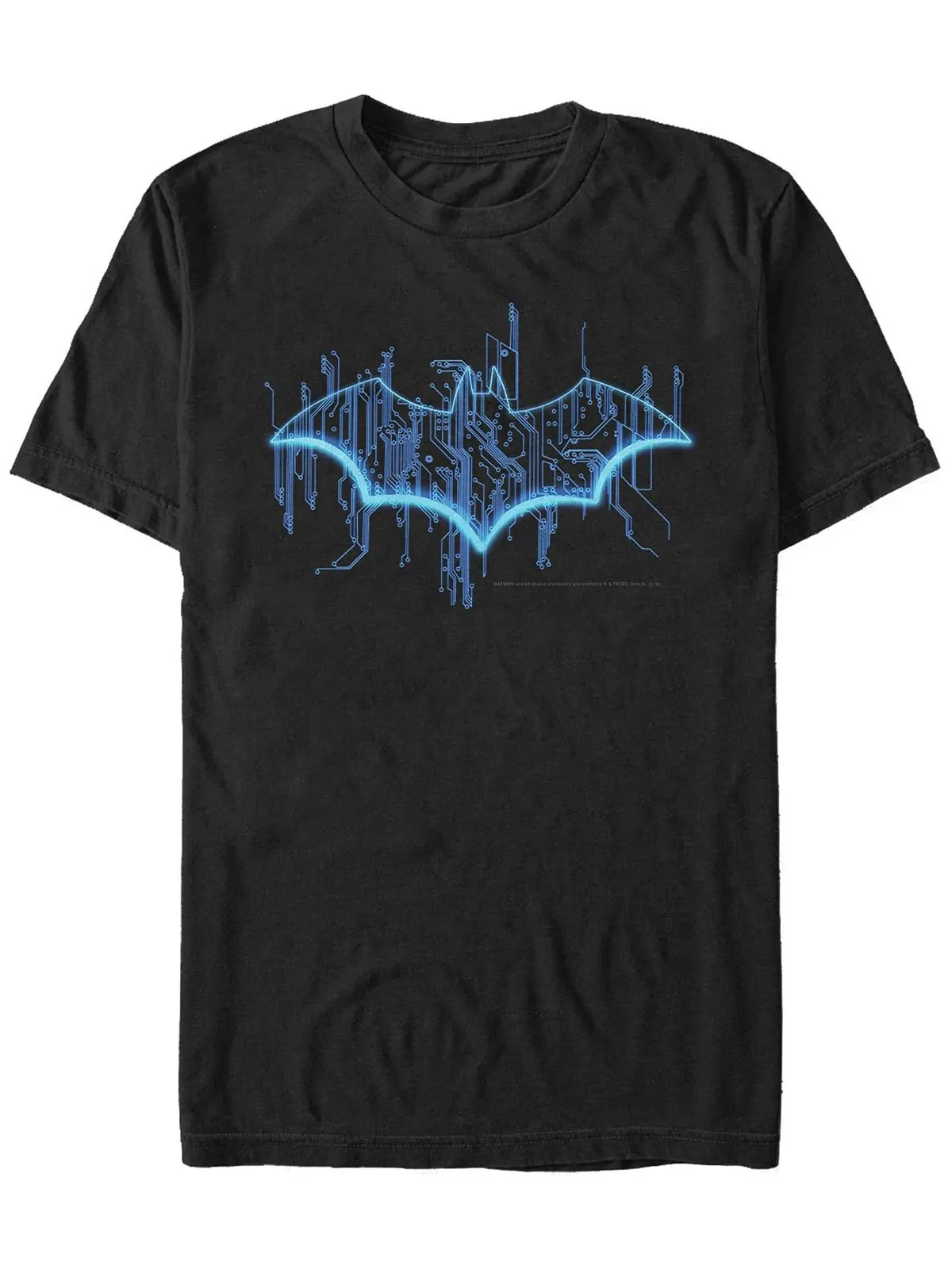 Мужская футболка dc с логотипом batman digital bat с коротким рукавом Fifth Sun — изображение 1 из 1, черный