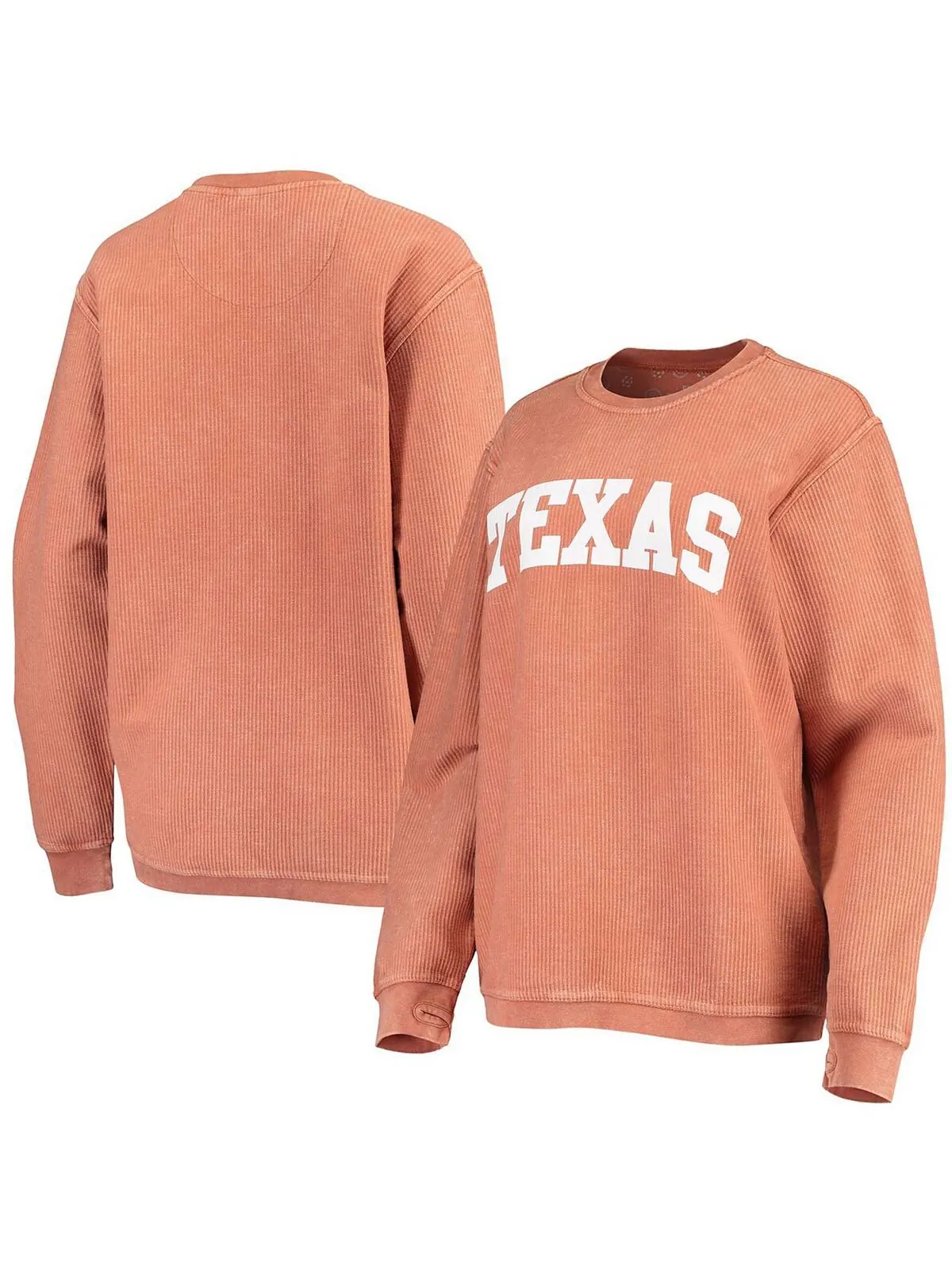 Женский толстый пуловер в винтажном стиле с удобным шнурком Texas Longhorns Техасского оранжевого — изображение 1 из 3