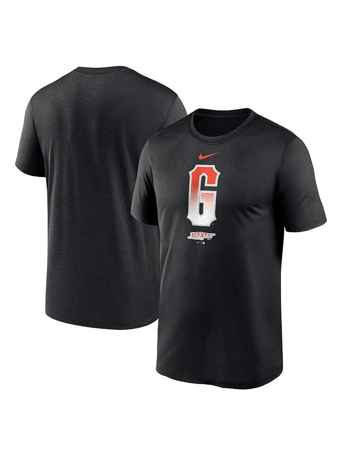 Мужская черная футболка с логотипом San Francisco Giants City Connect Nike — изображение 1 из 1, черный