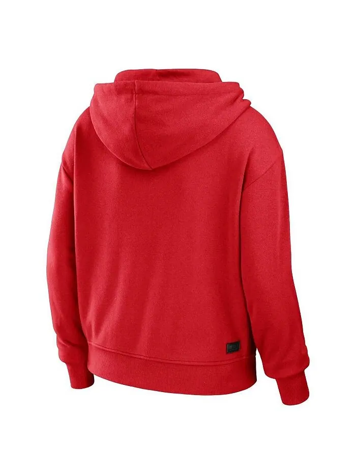 Женская худи с молнией во всю длину Red Chicago Bulls в стиле колор-блок WEAR by Erin Andrews — изображение 3 из 3, красный