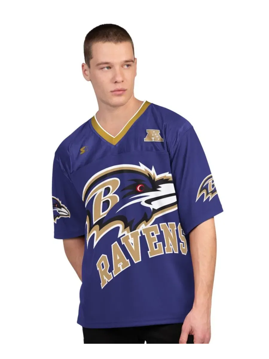 Комплект футболок с принтом Baltimore Ravens Starter — изображение 4 из 5, фиолетовый белый