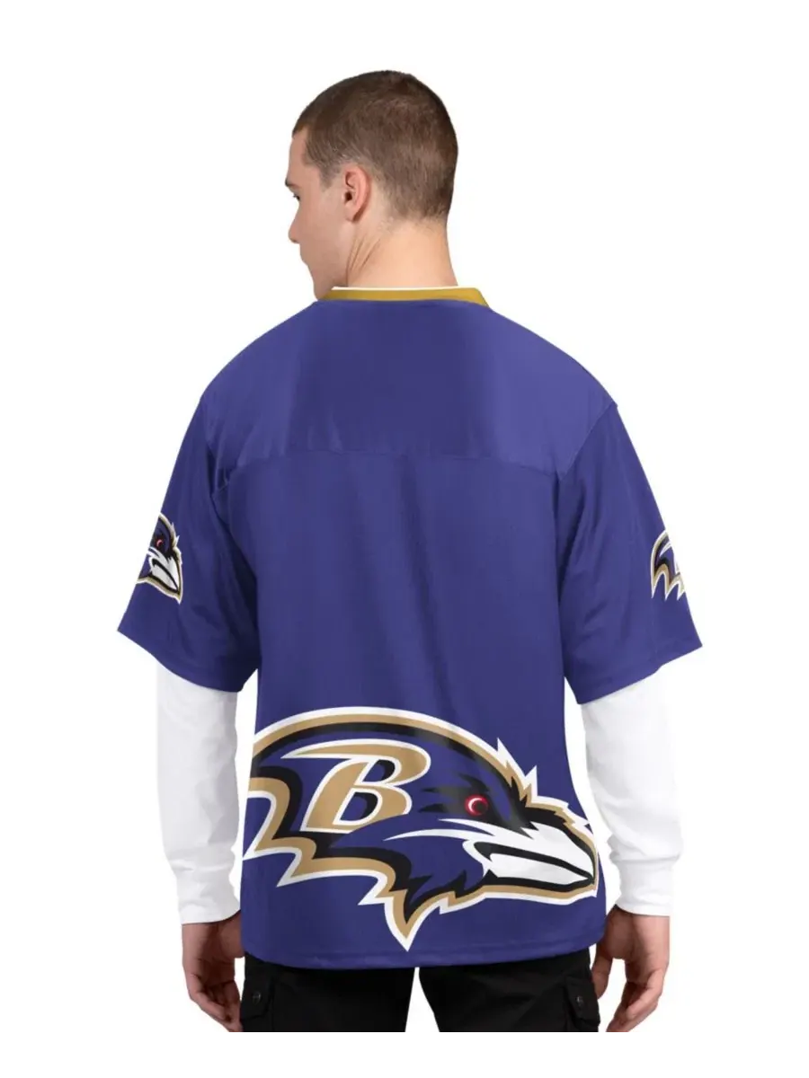 Комплект футболок с принтом Baltimore Ravens Starter — изображение 5 из 5, фиолетовый белый