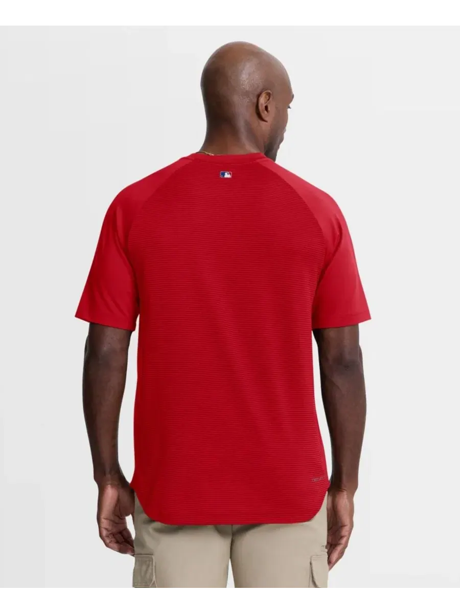 Футболка с регланом и длинным рукавом Philadelphia Phillies Nike — изображение 3 из 4, красный