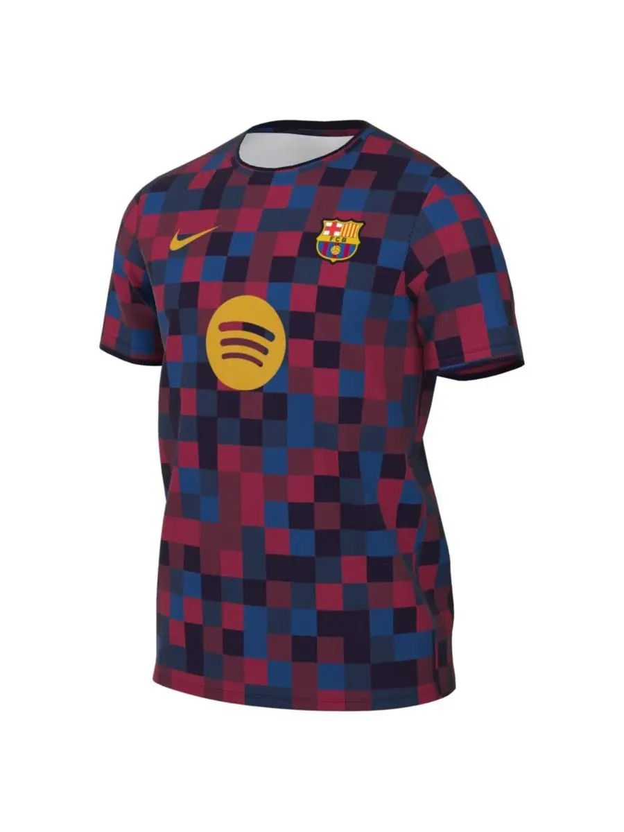 Футболка предматчевая Nike Barcelona 2026/27 с длинным рукавом — изображение 3 из 3, гранат