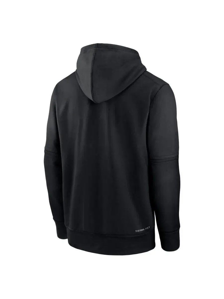 Худи с капюшоном и съемными рукавами San Francisco Giants Authentic Collection Therma-FIT Nike — изображение 3 из 3, черный