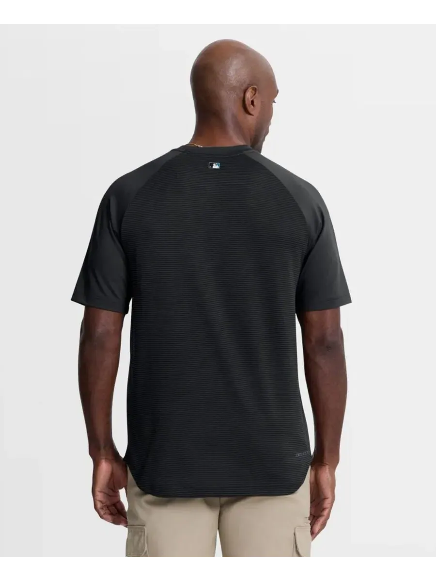Футболка с регланом и технологией Dri-FIT Miami Marlins Nike — изображение 3 из 4, черный