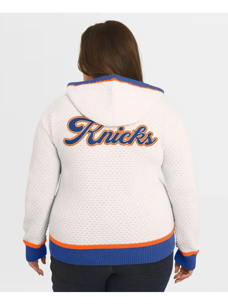 Худи-свитер с капюшоном, с длинным рукавом, New York Knicks WEAR by Erin Andrews — изображение 5 из 5, бежевый