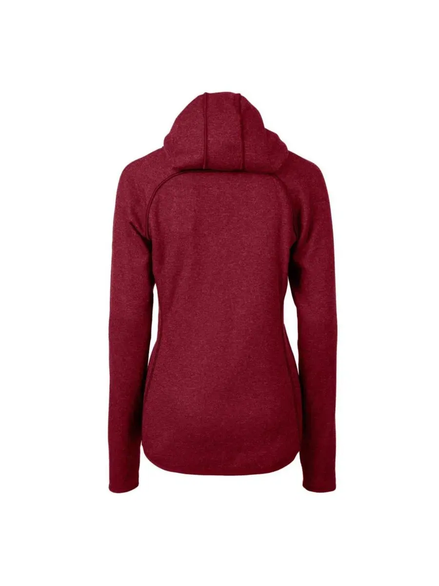 Худи с полной застежкой-молнией Americana Logo Mainsail Sweater-Knit Cutter & Buck — изображение 2 из 3, красный