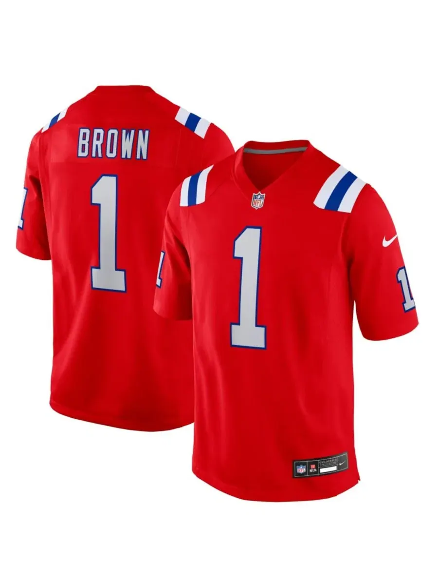 Футболка Nike A.J. Brown Game Jersey — изображение 1 из 5, красный