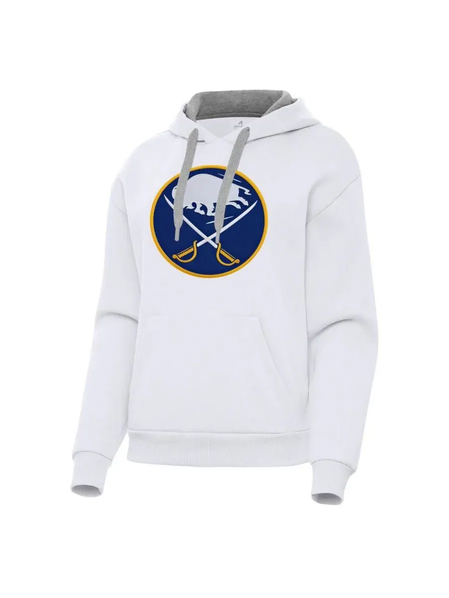 Толстовка-худи с капюшоном Buffalo Sabres Victory Antigua — изображение 1 из 1, белый