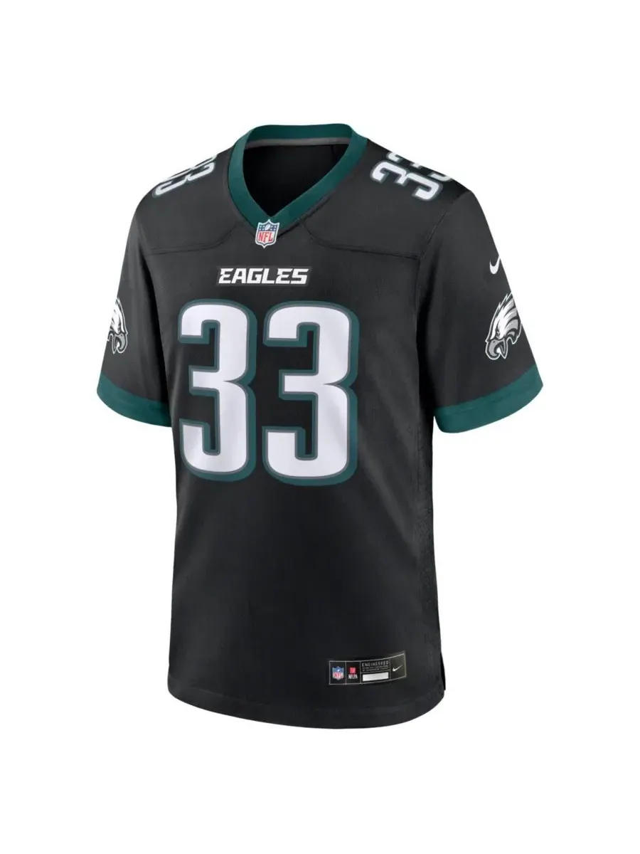 Игровая футболка Nike Cooper DeJean Philadelphia Eagles Alternate — изображение 2 из 3, черный