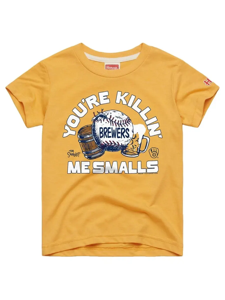 Футболка с принтом Milwaukee Brewers x The Sandlot Homage — изображение 1 из 1, золото