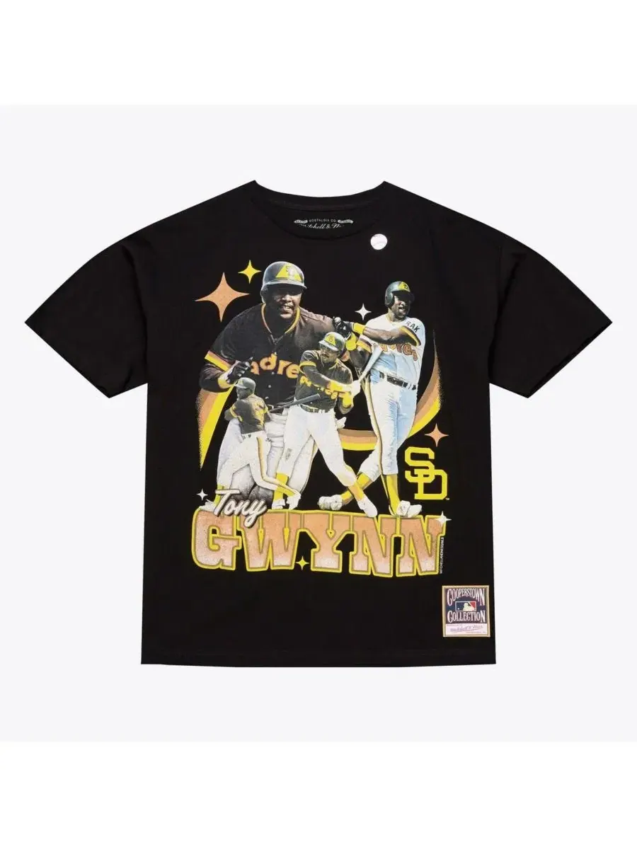 Футболка с фотопринетом Tony Gwynn Mitchell & Ness — изображение 1 из 4, черный