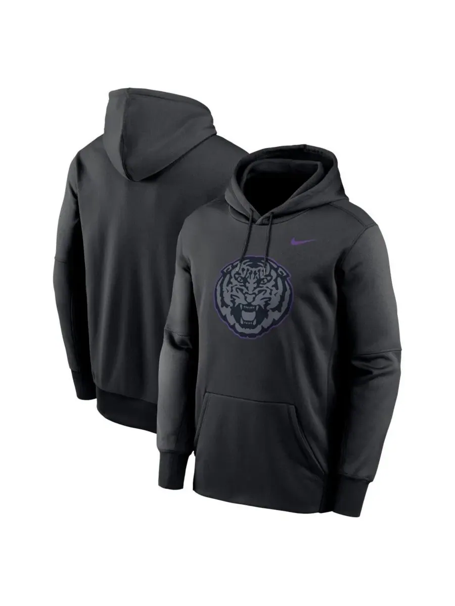 Толстовка на молнии Nike Color Pop Performance Fleece, LSU Tigers — изображение 1 из 3, черный