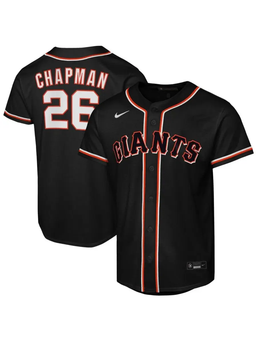 Футболка-джерси с длинным рукавом Matt Chapman Nike — изображение 1 из 3, черный