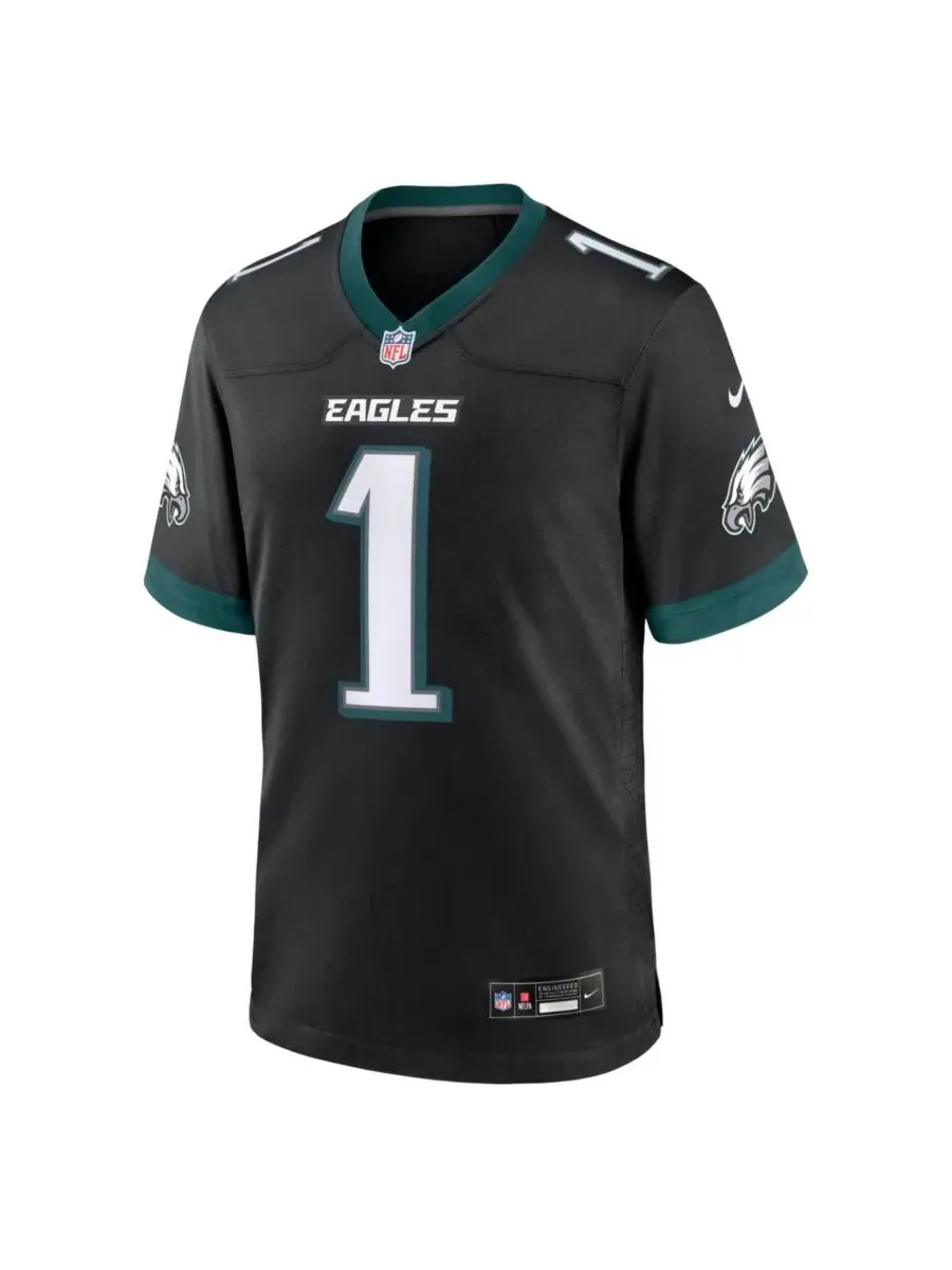 Футболка Nike Jalen Hurts Alternate Game Jersey — изображение 2 из 3, черный