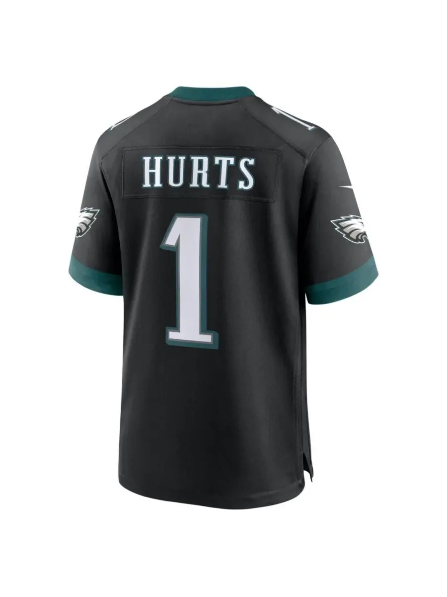 Футболка Nike Jalen Hurts Alternate Game Jersey — изображение 3 из 3, черный