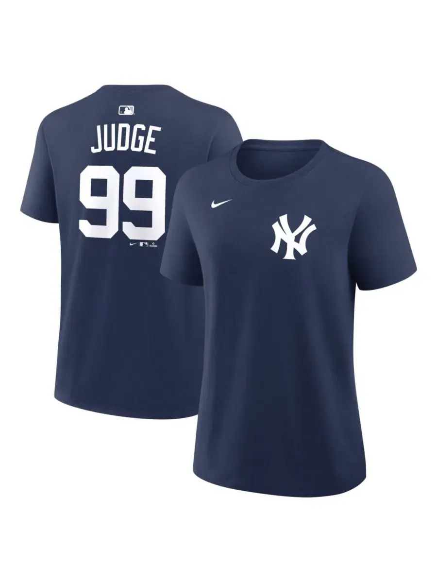Футболка с длинным рукавом Aaron Judge Name & Number Nike — изображение 1 из 3, темно-синий
