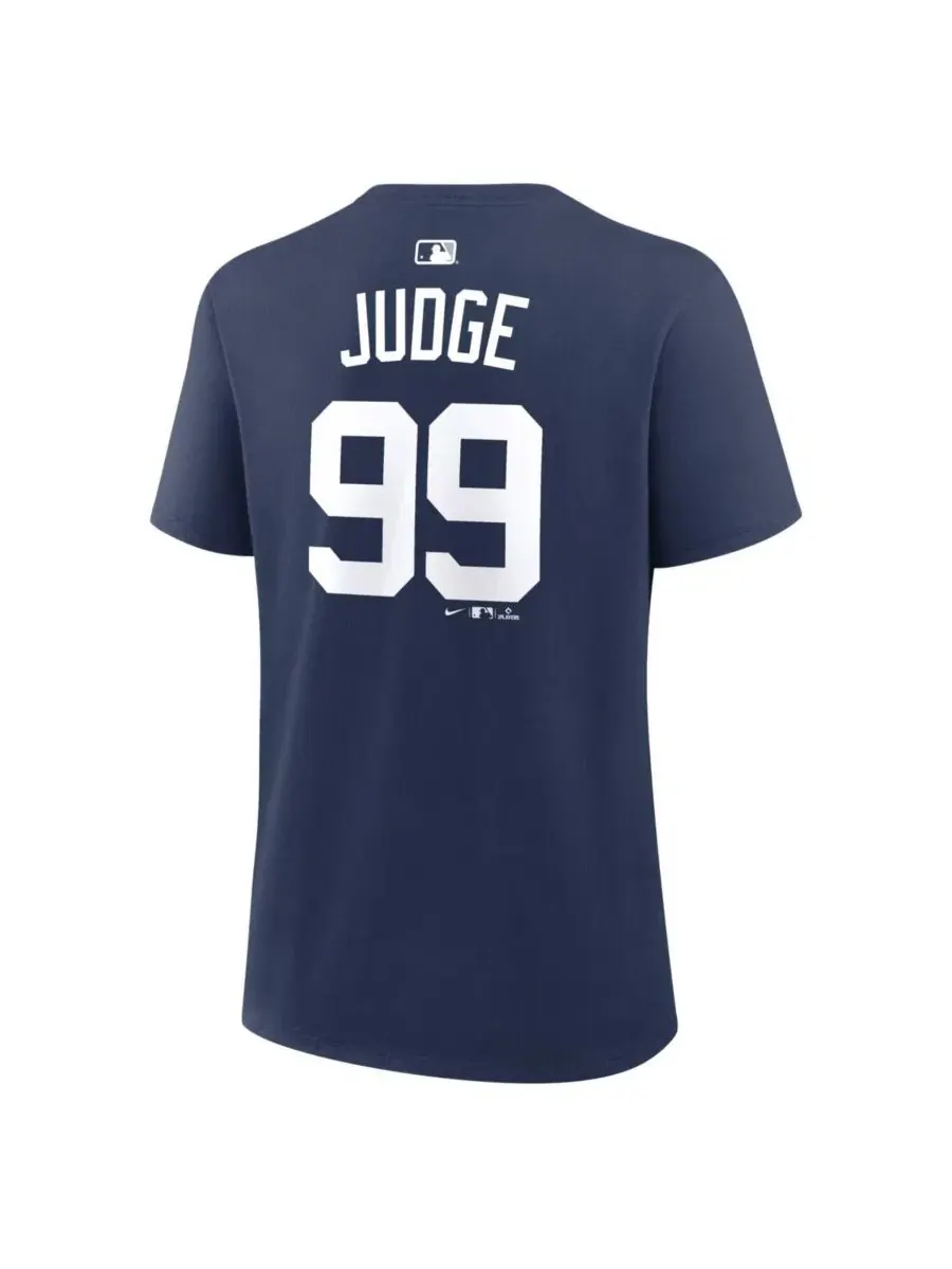 Футболка с длинным рукавом Aaron Judge Name & Number Nike — изображение 2 из 3, темно-синий