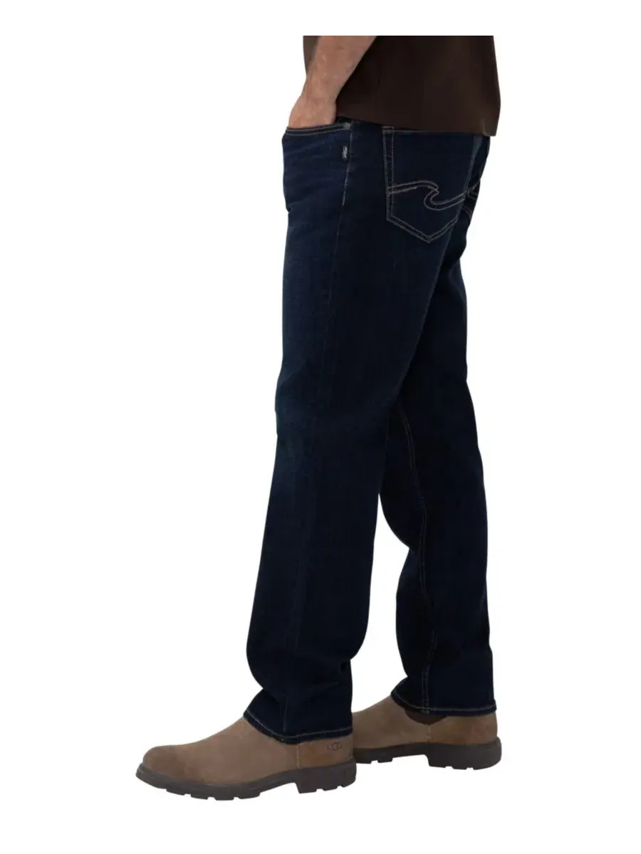 Джинсы прямые с зауженным низом Eddie Silver Jeans Co., Smooth — изображение 4 из 7