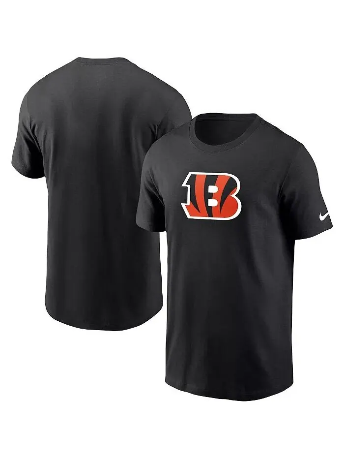 Мужская черная футболка с логотипом Cincinnati Bengals Team Primary Nike — изображение 1 из 3