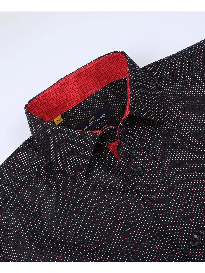 Мужская классическая рубашка с пуговицами Nautical в облегающем крое Slim Fit Azaro Uomo — изображение 2 из 5