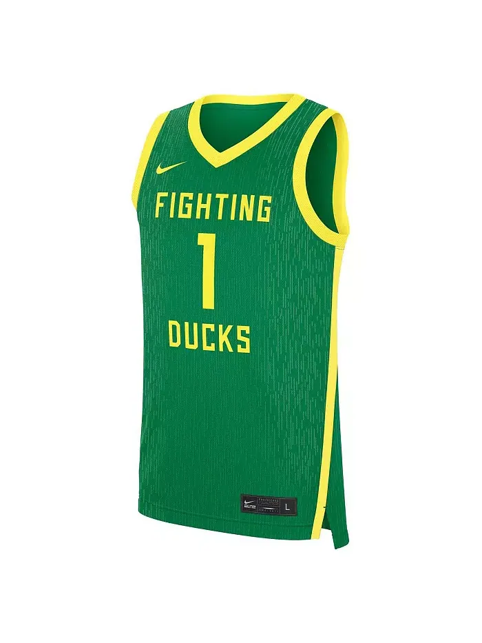 Мужская зеленая баскетбольная майка Oregon Ducks Road Replica Nike — изображение 3 из 3