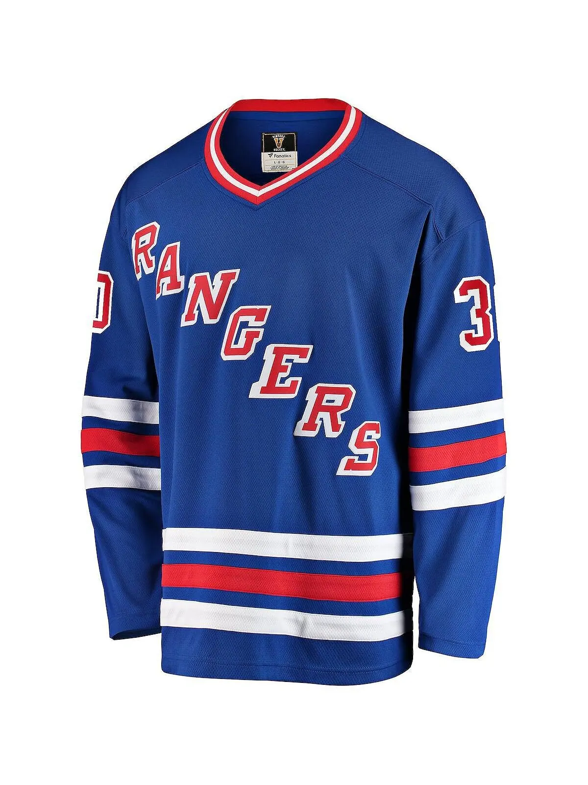 Мужская футболка с логотипом Glenn Healy Blue New York Rangers Premier отколовшегося игрока — изображение 2 из 3, синий