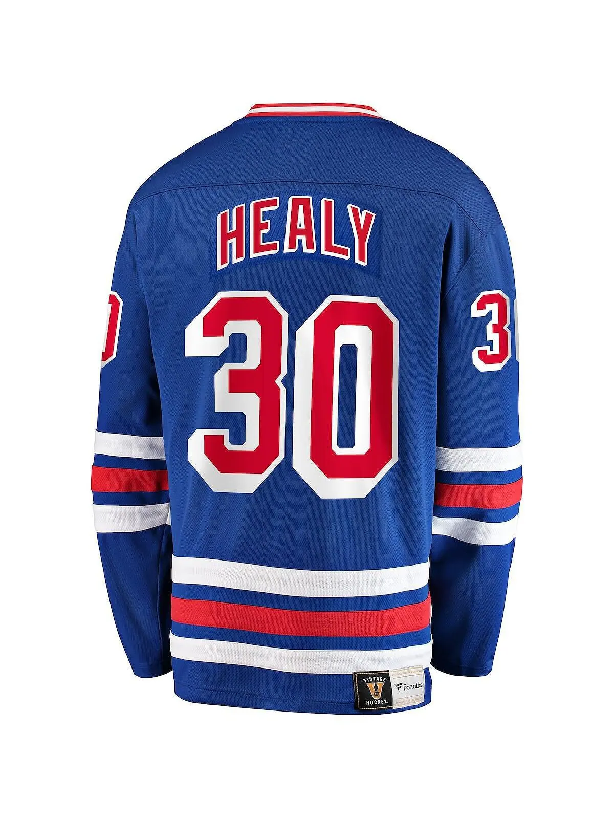 Мужская футболка с логотипом Glenn Healy Blue New York Rangers Premier отколовшегося игрока — изображение 3 из 3, синий