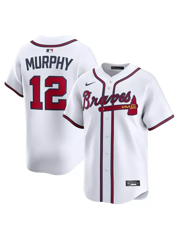 Мужская белая альтернативная лимитированная джерси игрока Шона Мерфи Atlanta Braves Nike — изображение 1 из 3