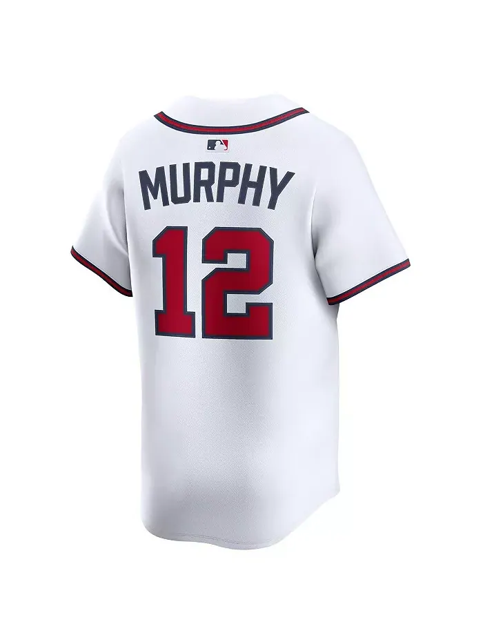 Мужская белая альтернативная лимитированная джерси игрока Шона Мерфи Atlanta Braves Nike — изображение 3 из 3