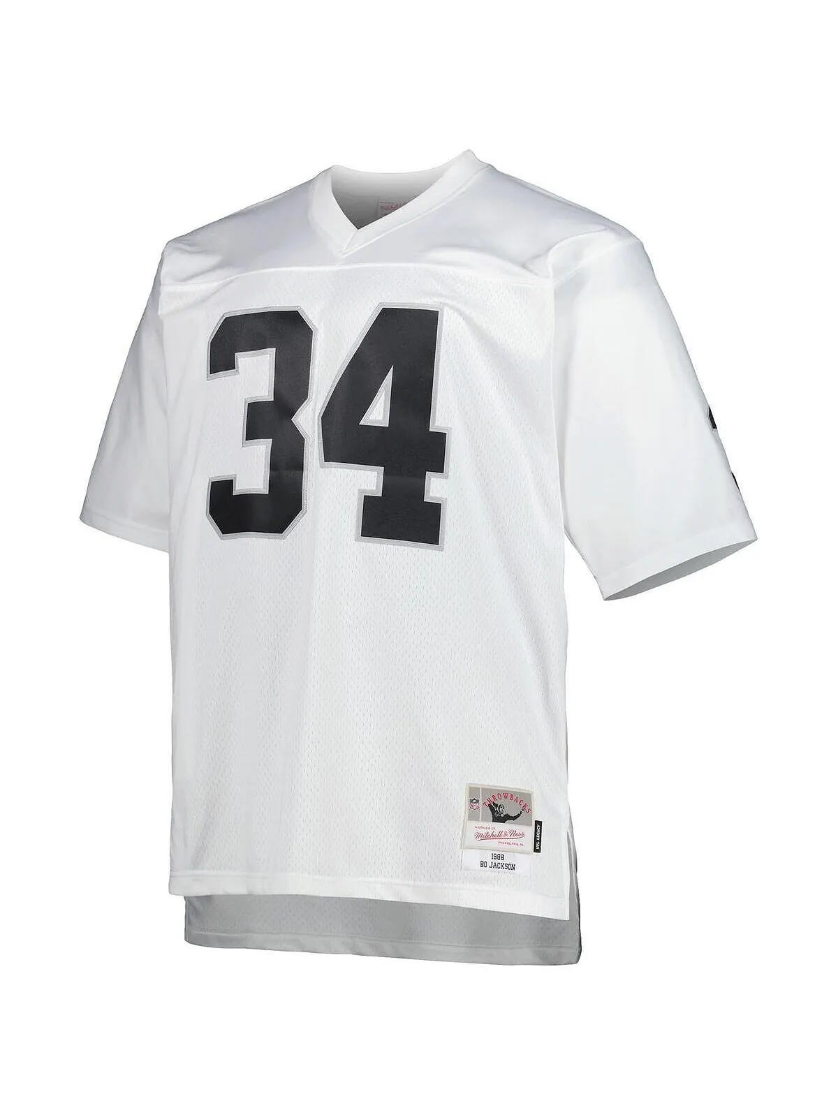 Мужская футболка bo jackson white las vegas raiders big and tall 1988 года, копия джерси для — изображение 3 из 3, белый