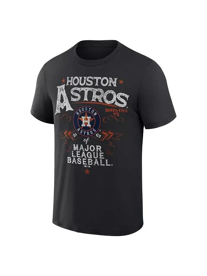 Мужская футболка Darius Rucker Collection by Black Houston Astros Beach Splatter Fanatics — изображение 2 из 3