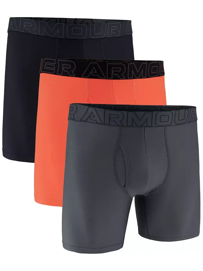 Мужские функциональные боксеры Performance Tech Mesh Solid 6" – комплект из 3 штук Under Armour — изображение 1 из 3