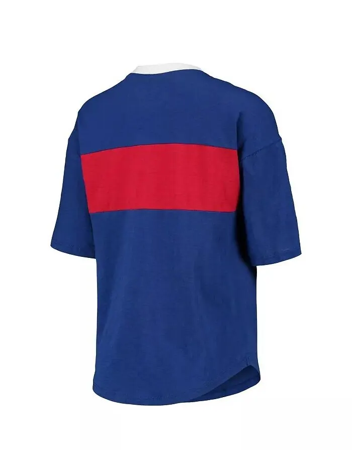 Женская футболка Royal и Red Chicago Cubs с вырезом на воротнике Touch — изображение 3 из 3