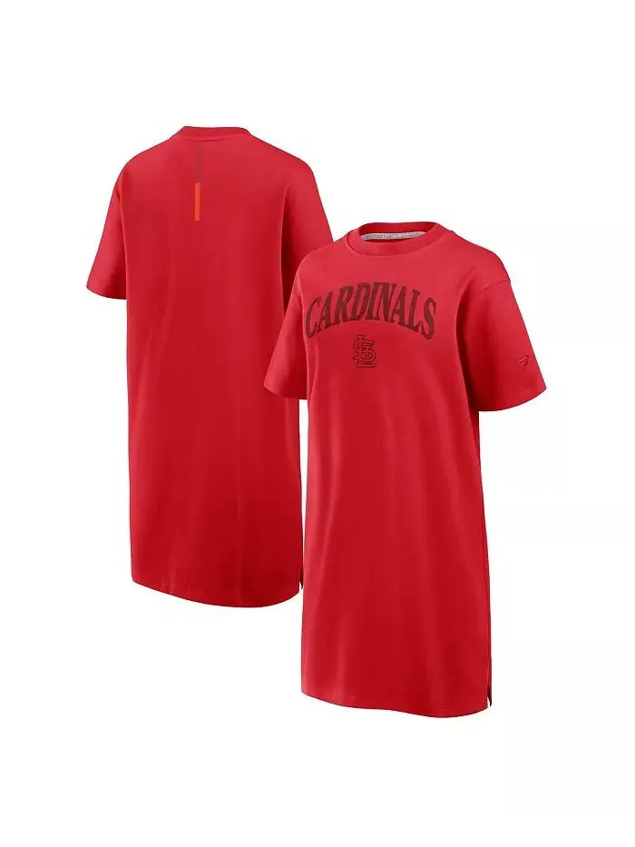 Женское красное платье St. Louis Cardinals Elements из хлопка Fanatics — изображение 1 из 3