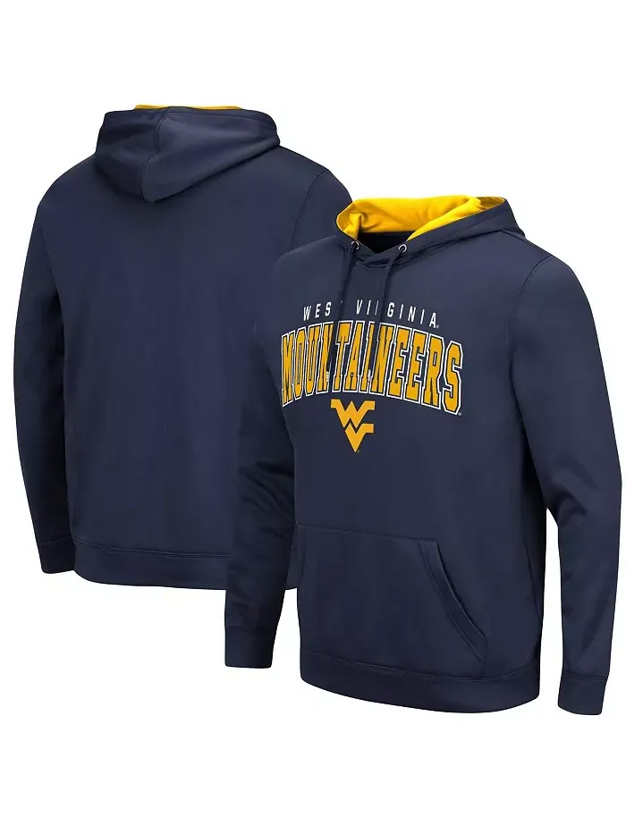 Мужская синяя толстовка с капюшоном West Virginia Mountaineers Resistance Colosseum — изображение 1 из 3
