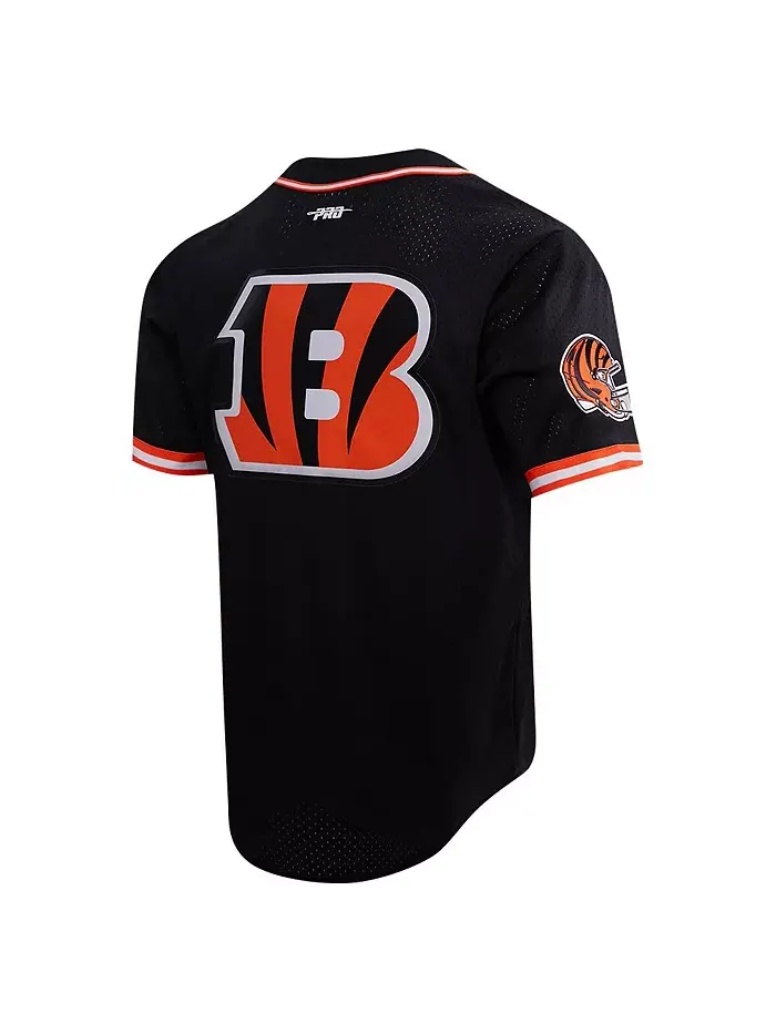 Мужская черная бейсболка Cincinnati Bengals с пуговицами Joe Burrow Pro Standard — изображение 3 из 4