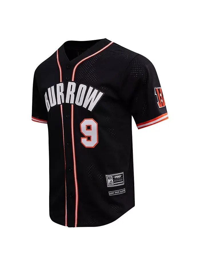 Мужская черная бейсболка Cincinnati Bengals с пуговицами Joe Burrow Pro Standard — изображение 4 из 4