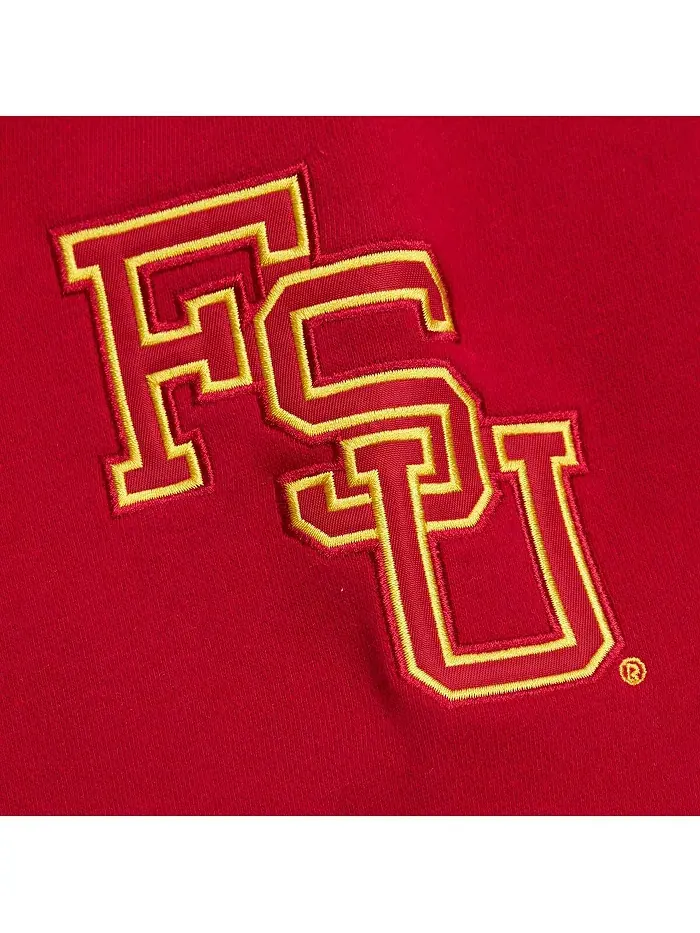 Мужская серая меланжевая толстовка Florida State Seminoles Throwback Allover 4.0 с капюшоном — изображение 4 из 4