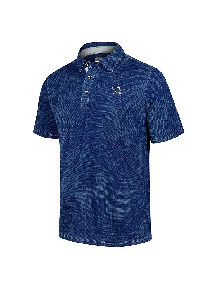 Мужская поло Sport Santiago Paradise Dallas Cowboys в синем цвете Tommy Bahama — изображение 3 из 3